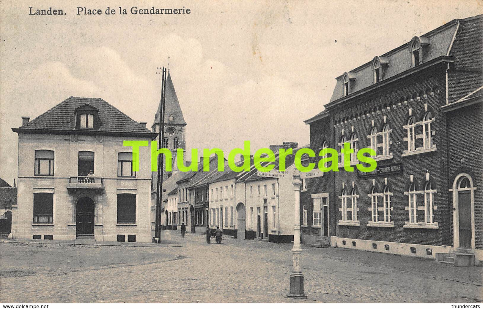 CPA LANDEN PLACE DE LA GENDARMERIE