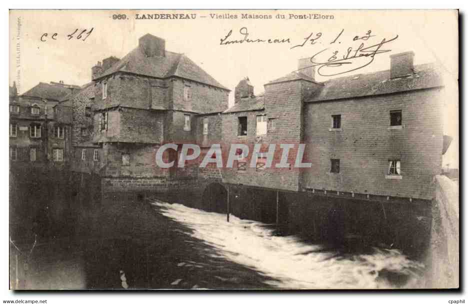CPA Landerneau Vieilles maisons du Pont l Elorn