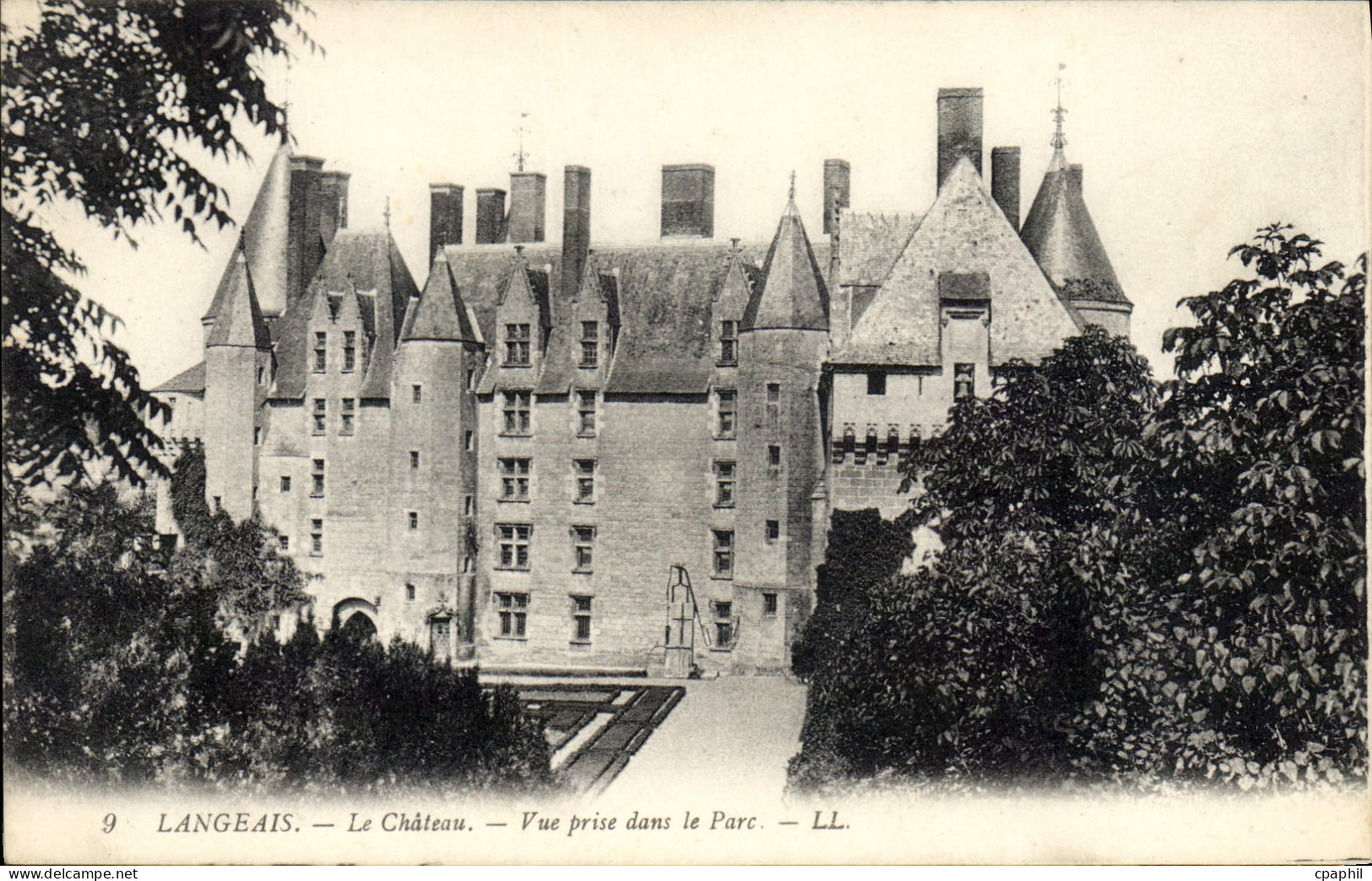 CPA Langeais le chateau