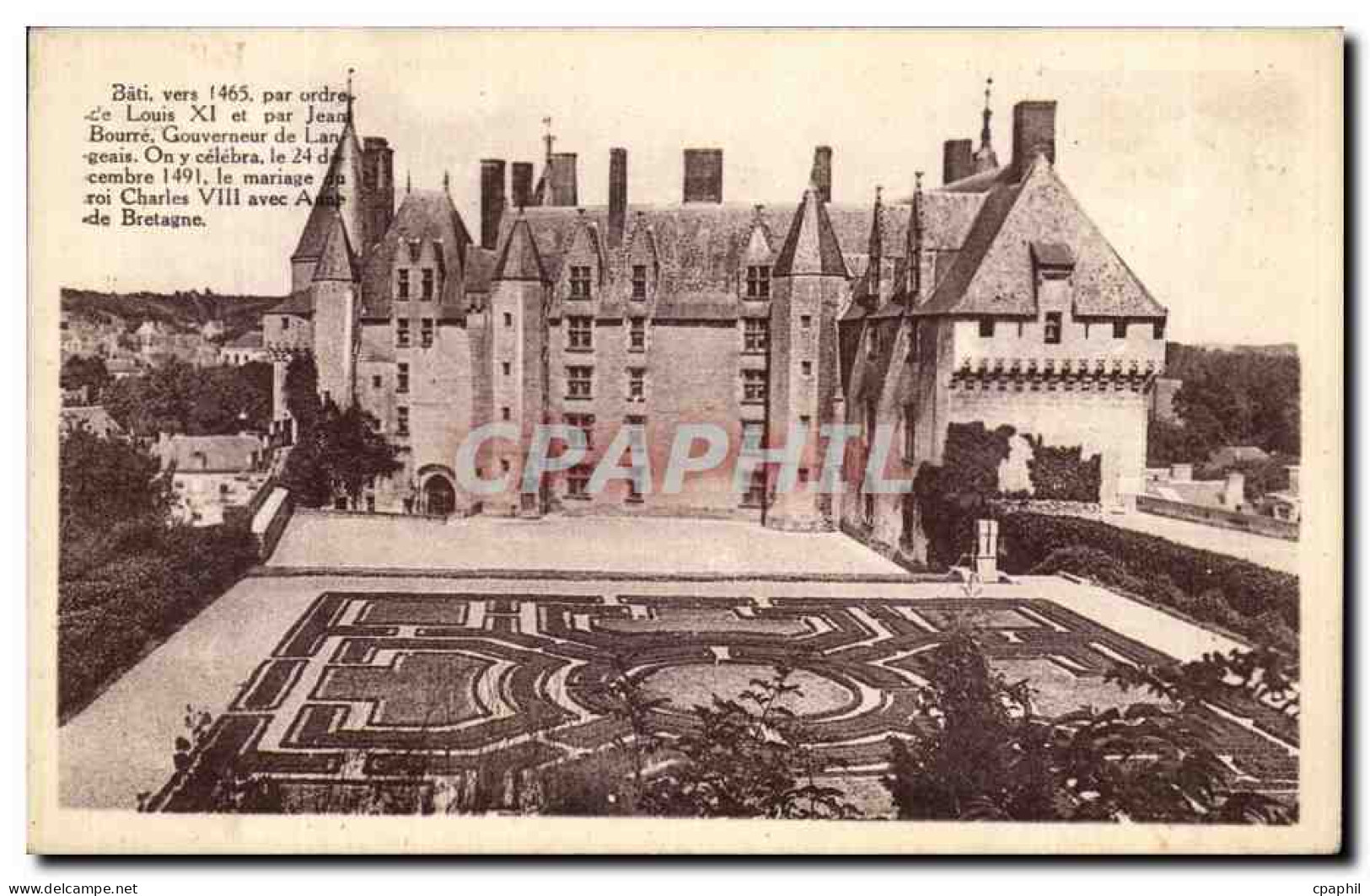 CPA Langeais Le chateau