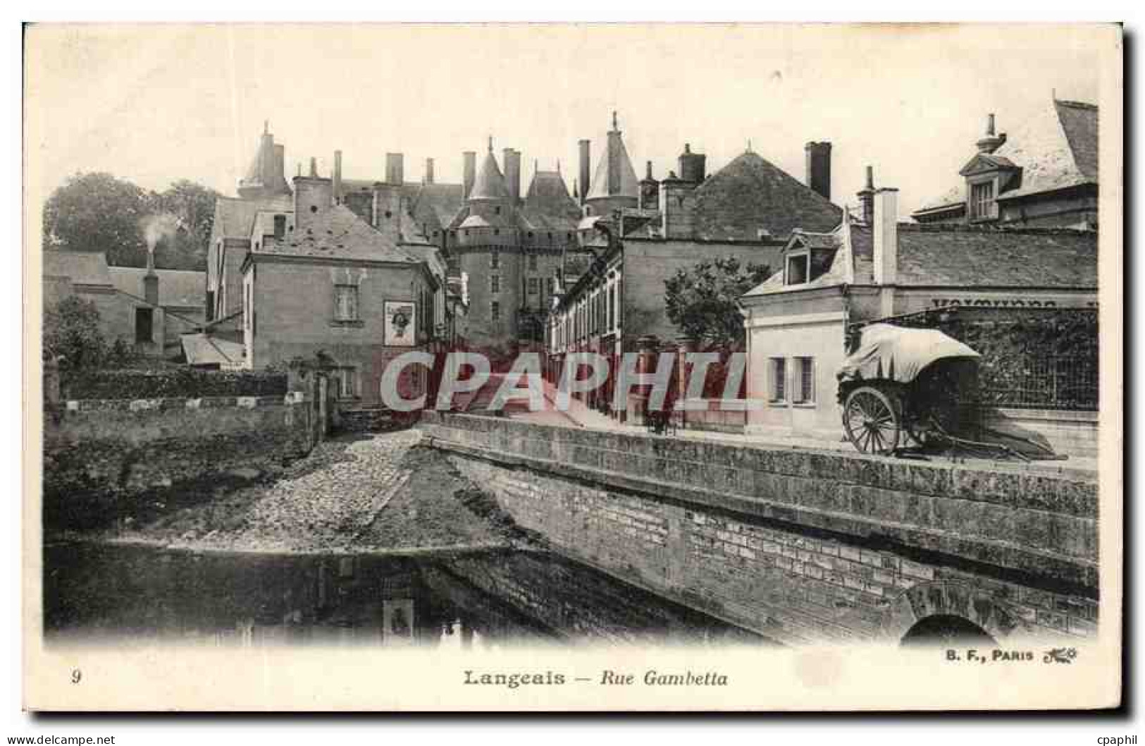CPA Langeais Rue Gambetta