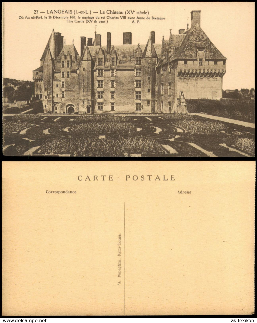 CPA Langeais Schloss Langeais Gesamtansicht, Chateau 1910