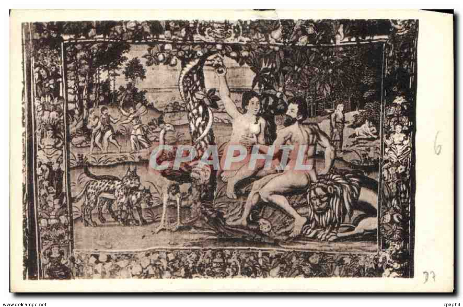 CPA Langeais Tapisserie Tentation