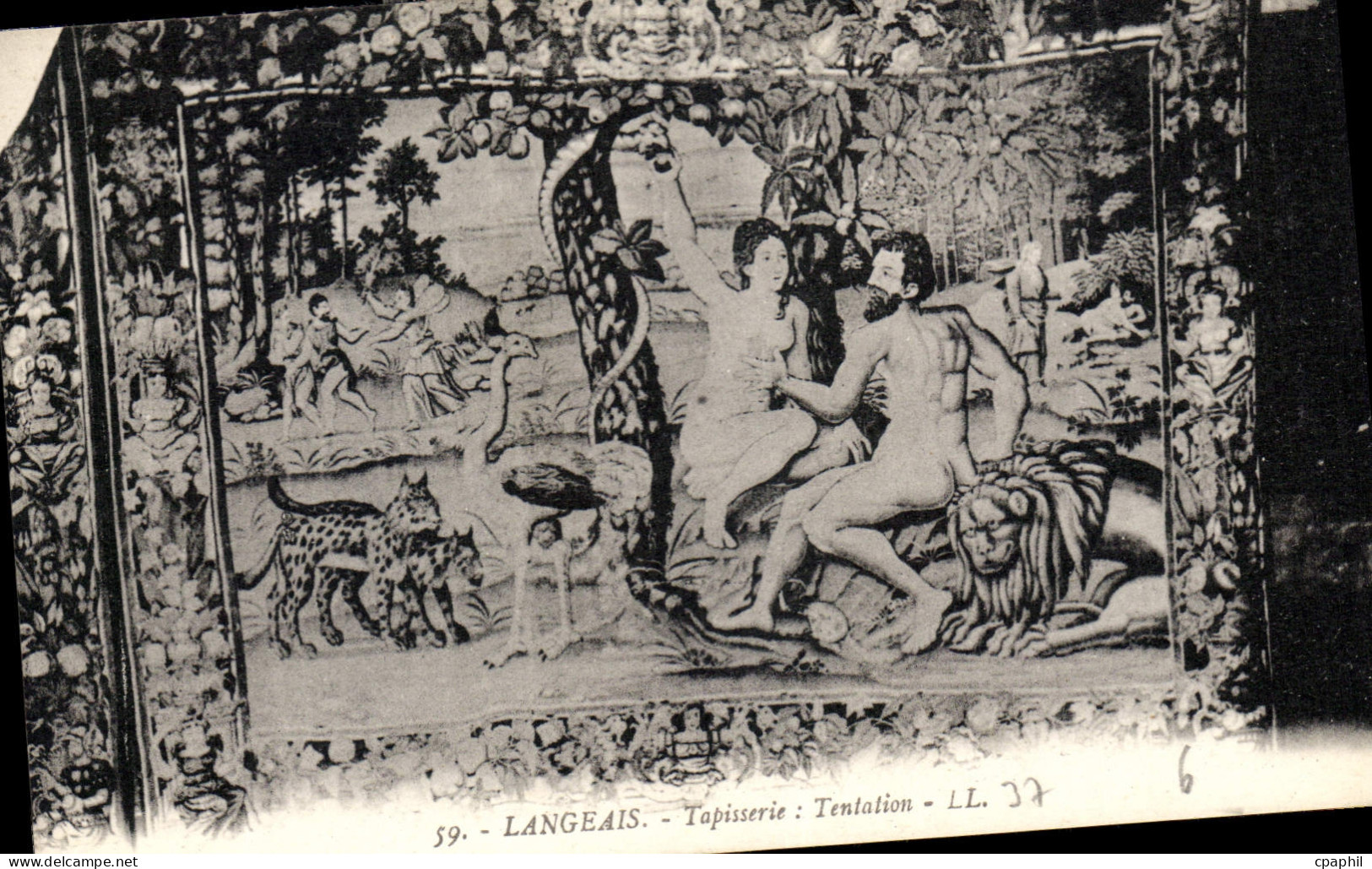 CPA Langeais Tapisserie Tentation