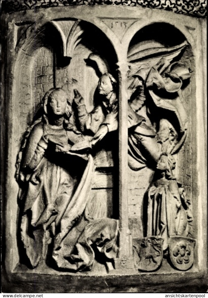 CPA Langenzenn in Mittelfranken, Stadtkirche, Englischer Gruß, Veit Staß, 1513