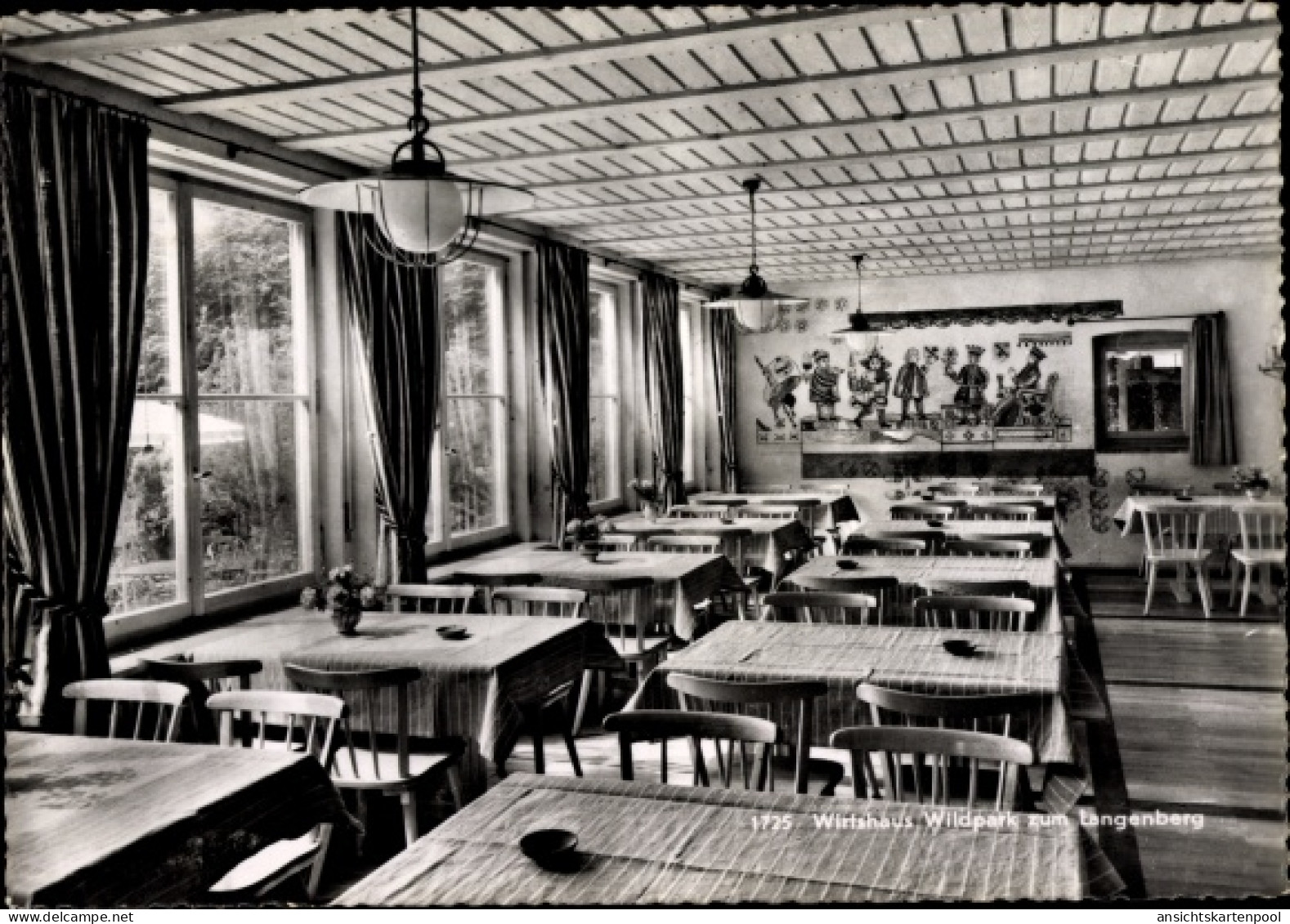 CPA Langnau am Albis Kanton Zürich, Wirtshaus Wildpark zum Langenberg