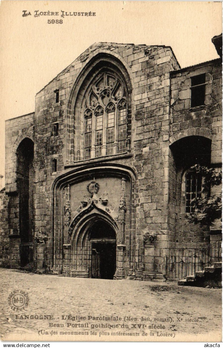 CPA LANGOGNE - Église Paroissiale (638483)