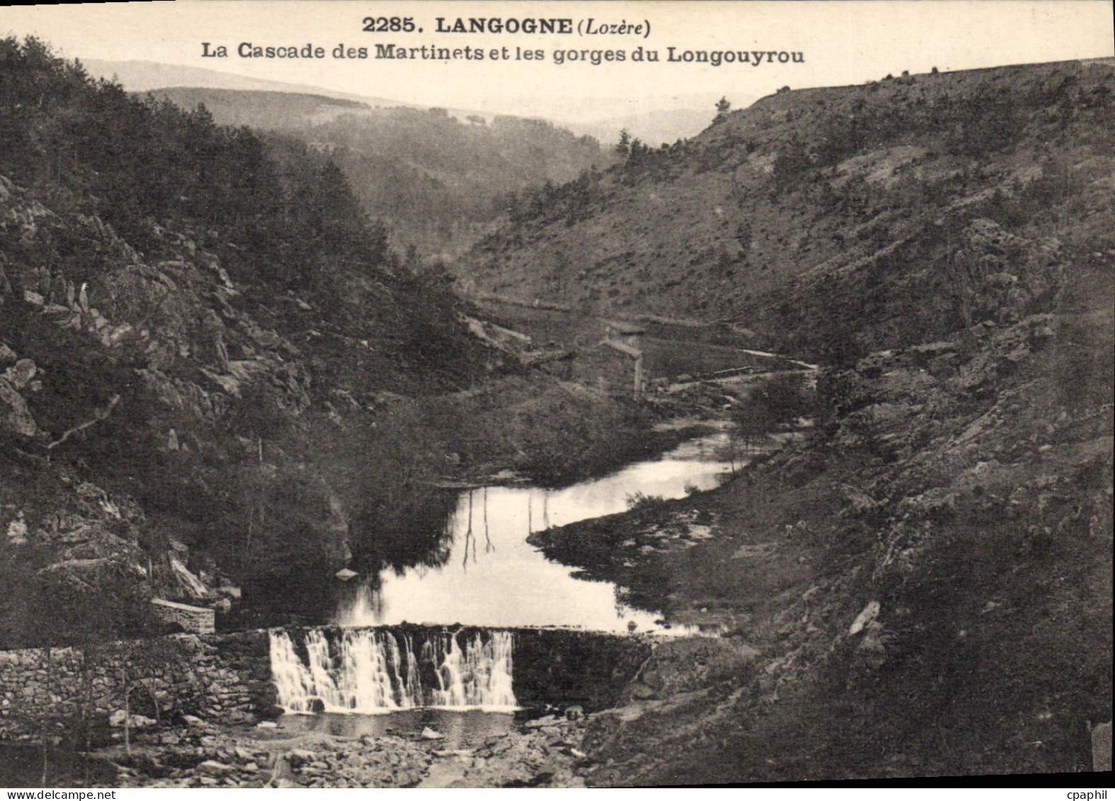 CPA Langogne La Cascade Des Martinets Et Les Gorges