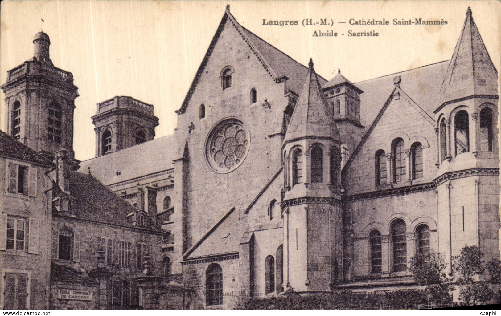 CPA Langres Cathedrale Saint Mammes Abside Sacristie