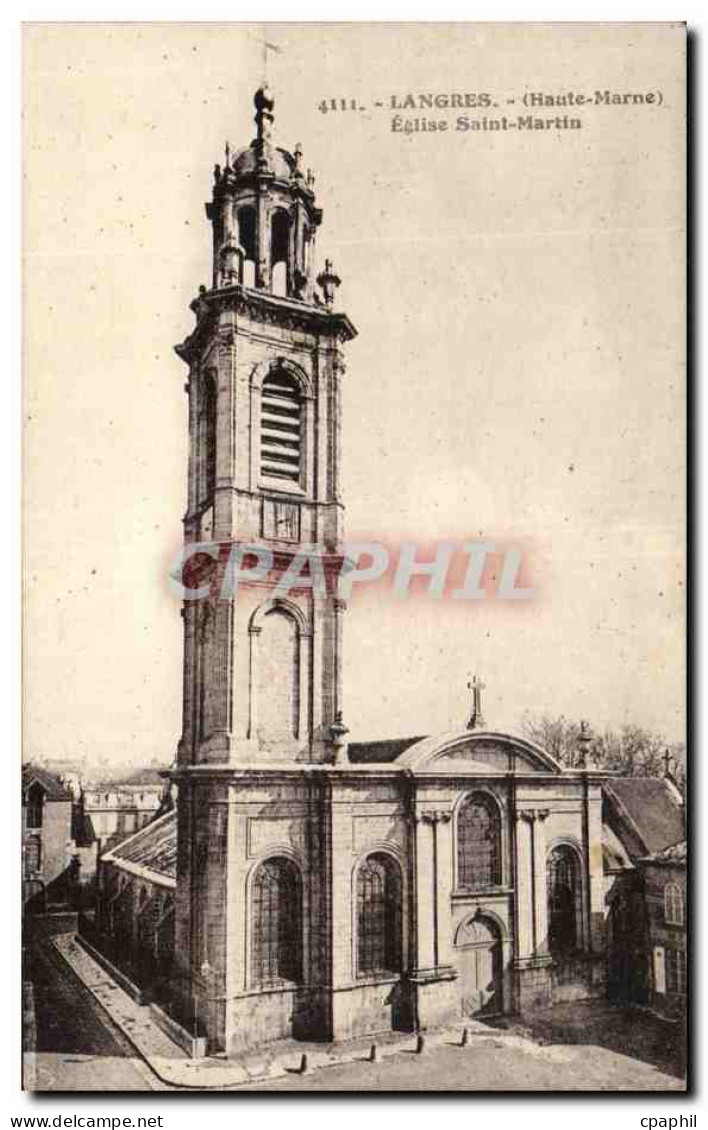 CPA Langres Eglise Saint Martin