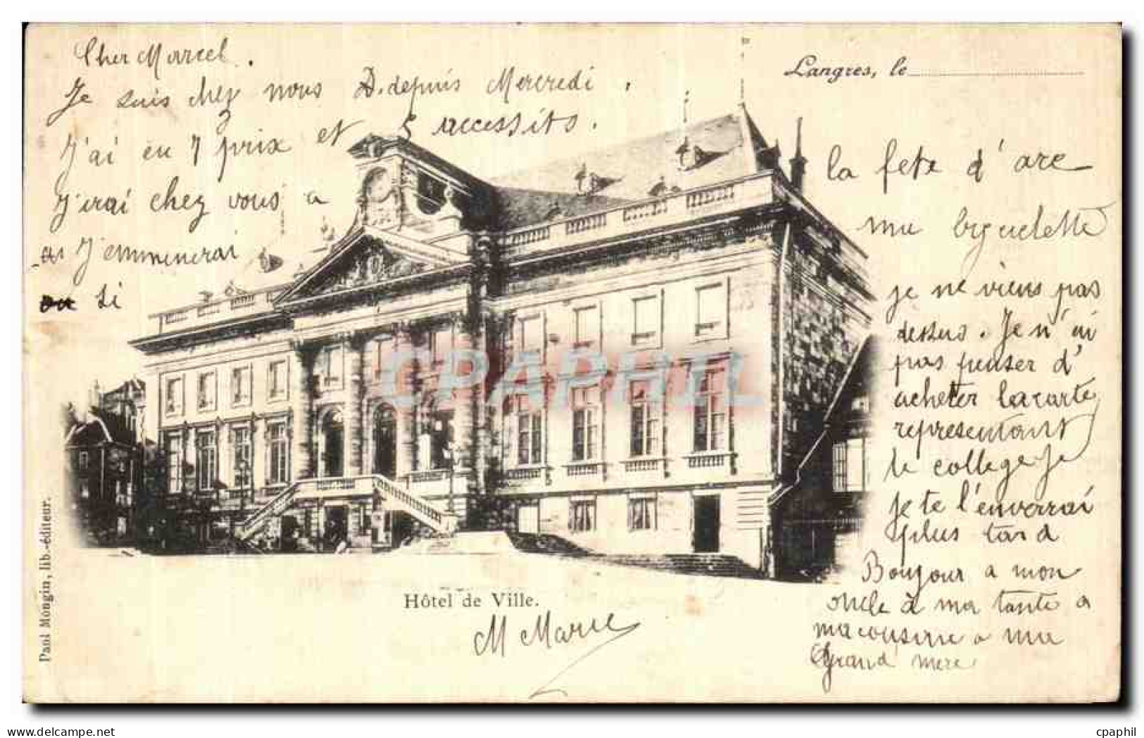 CPA Langres Hotel de Ville