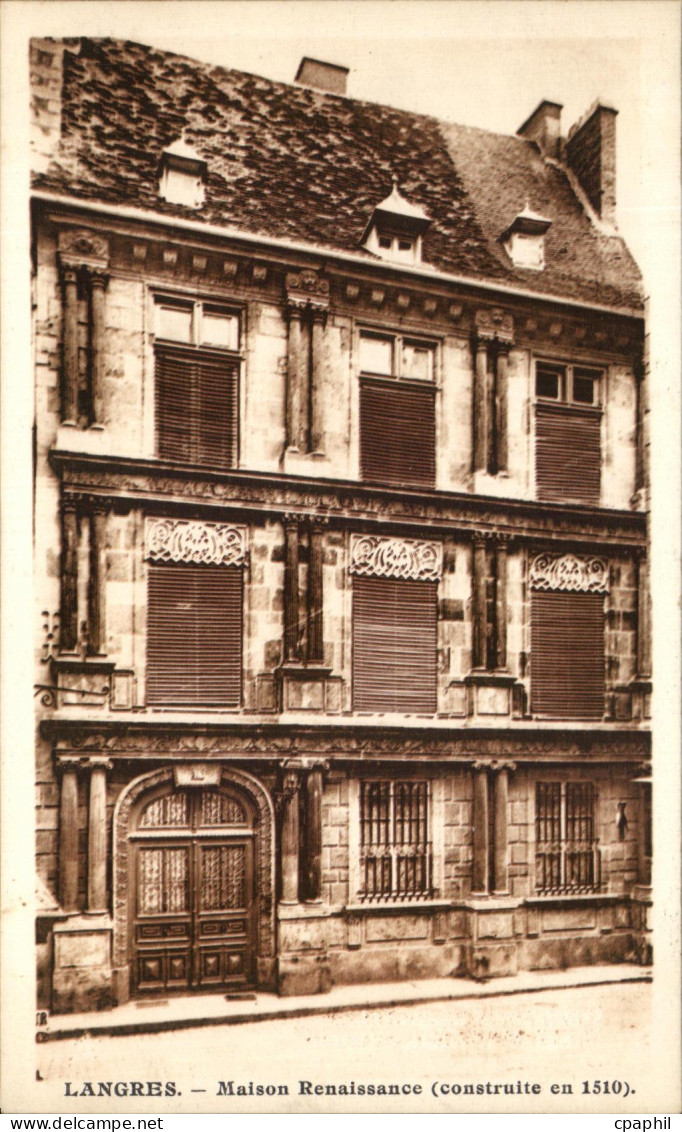CPA Langres Maison Renaissance