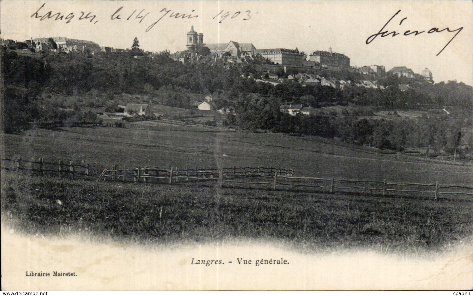 CPA Langres Vue generale