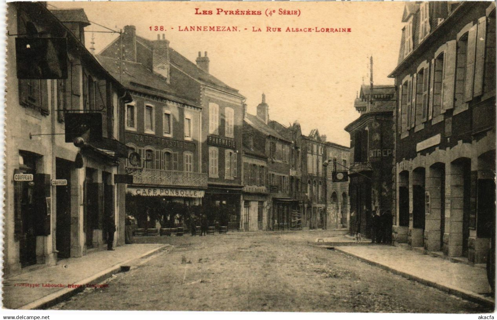 CPA Lannemezan - La Rue Alsace-Lorraine (110001)