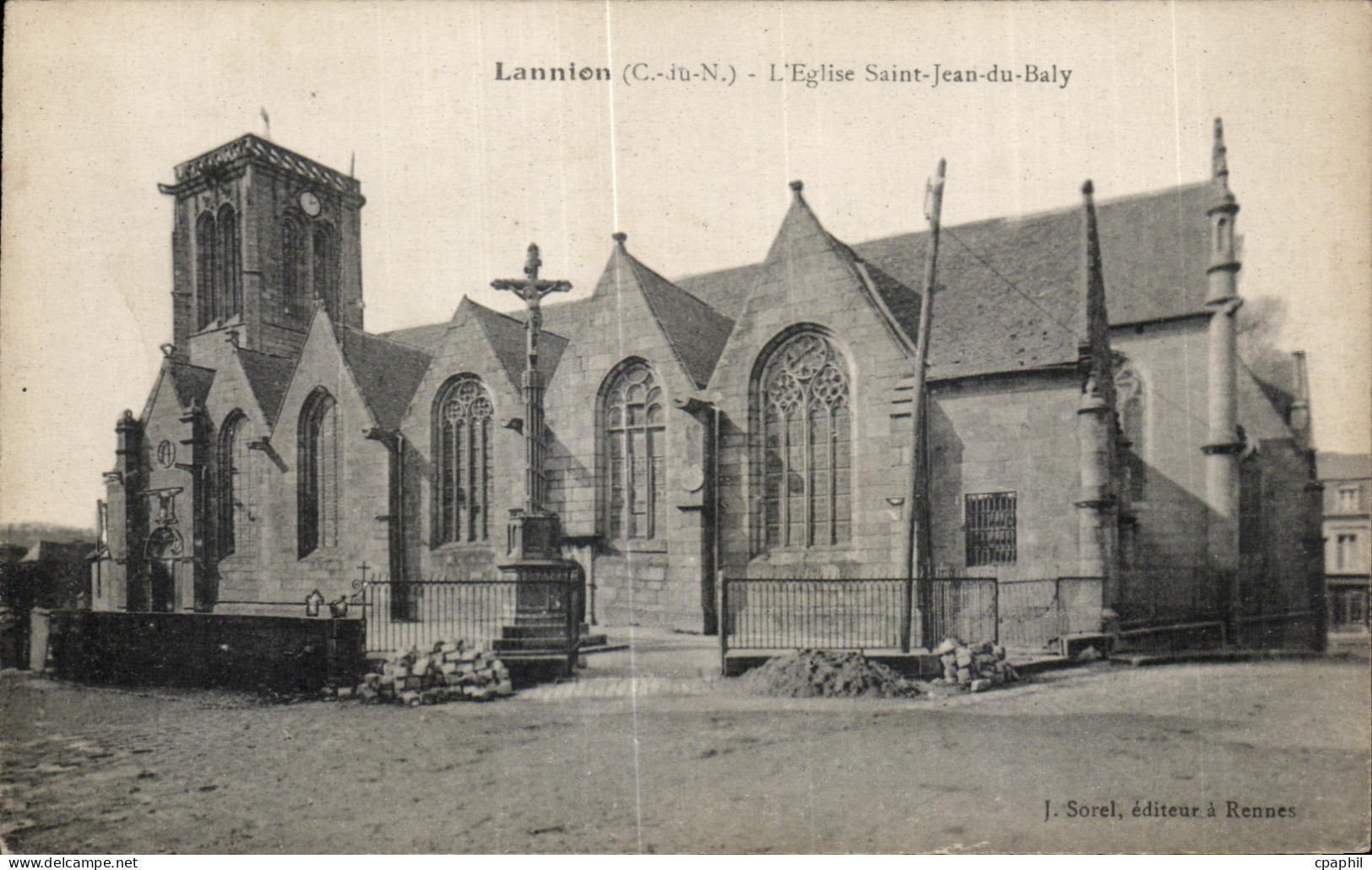 CPA Lannion L Eglise Saint Jean du Baly