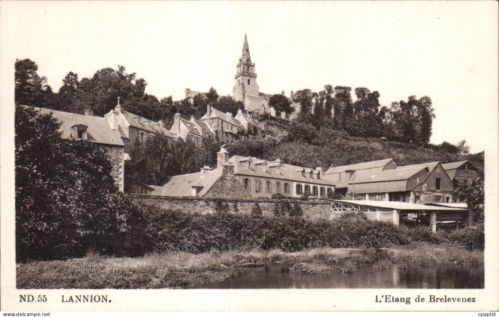 CPA Lannion L Etang de Brelevenez