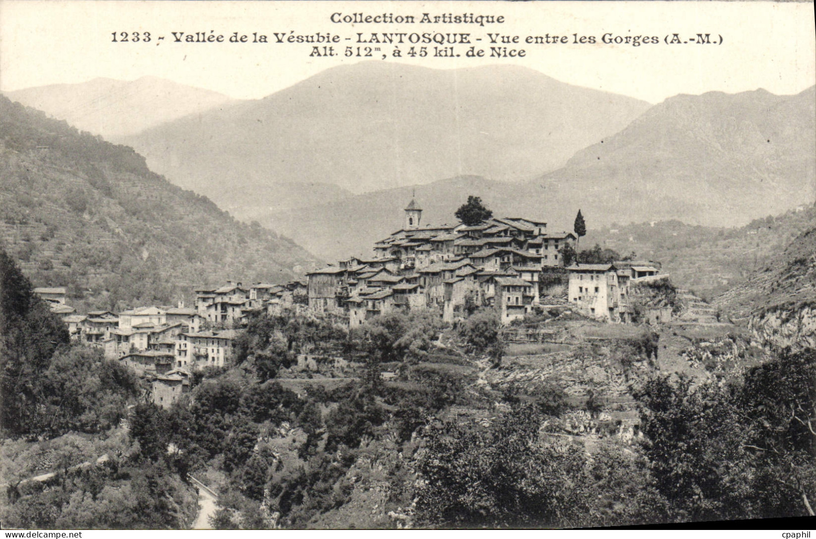 CPA Lantosque Vue Entre Les Gorges