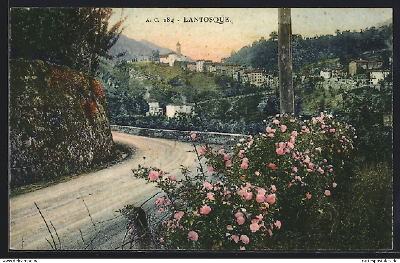 CPA Lantosque, vue générale