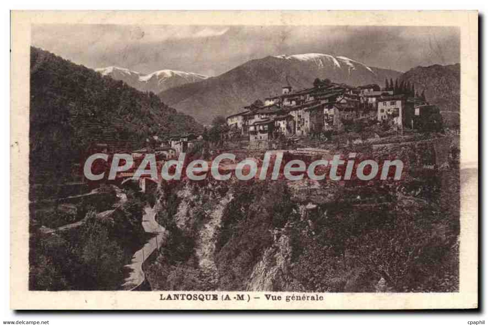 CPA Lantosque Vue Generale