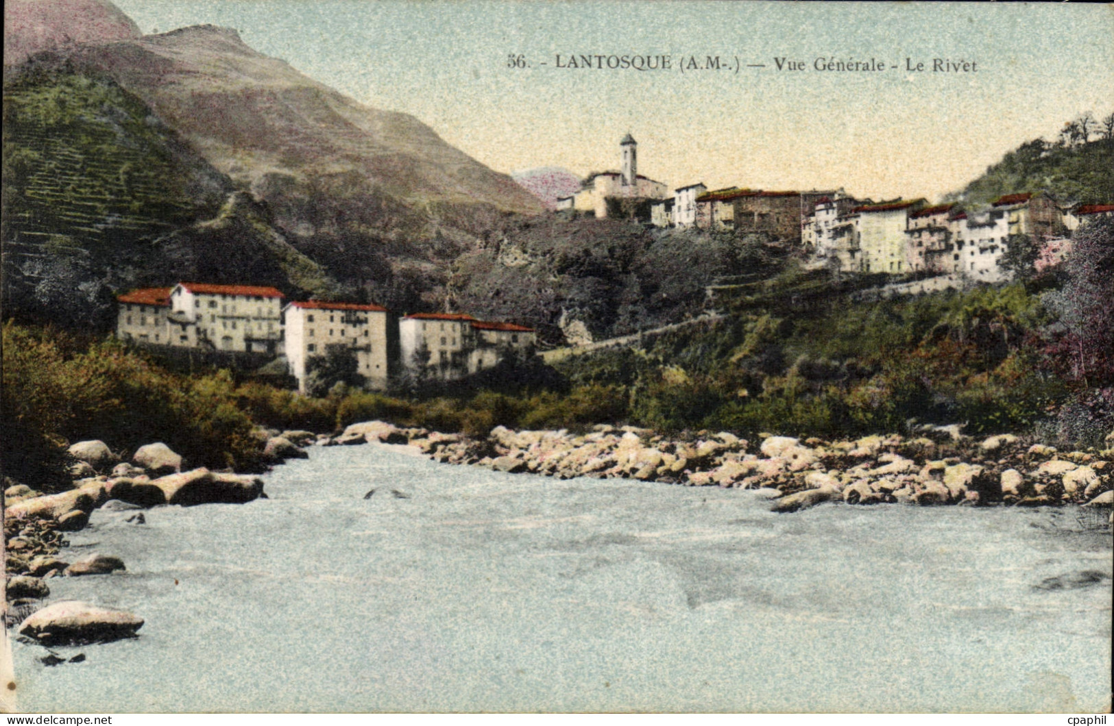 CPA Lantosque Vue Generale