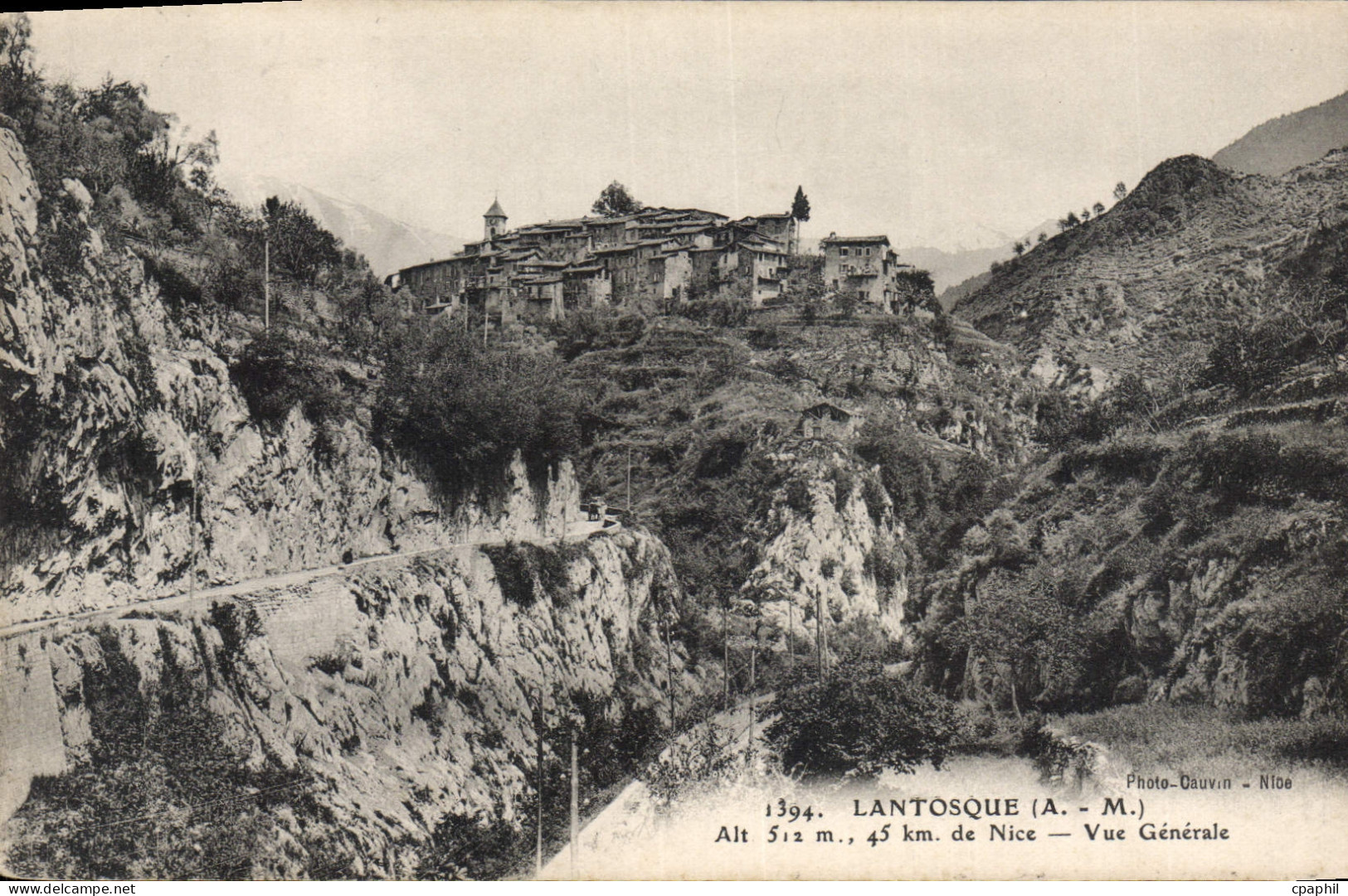 CPA Lantosque Vue générale