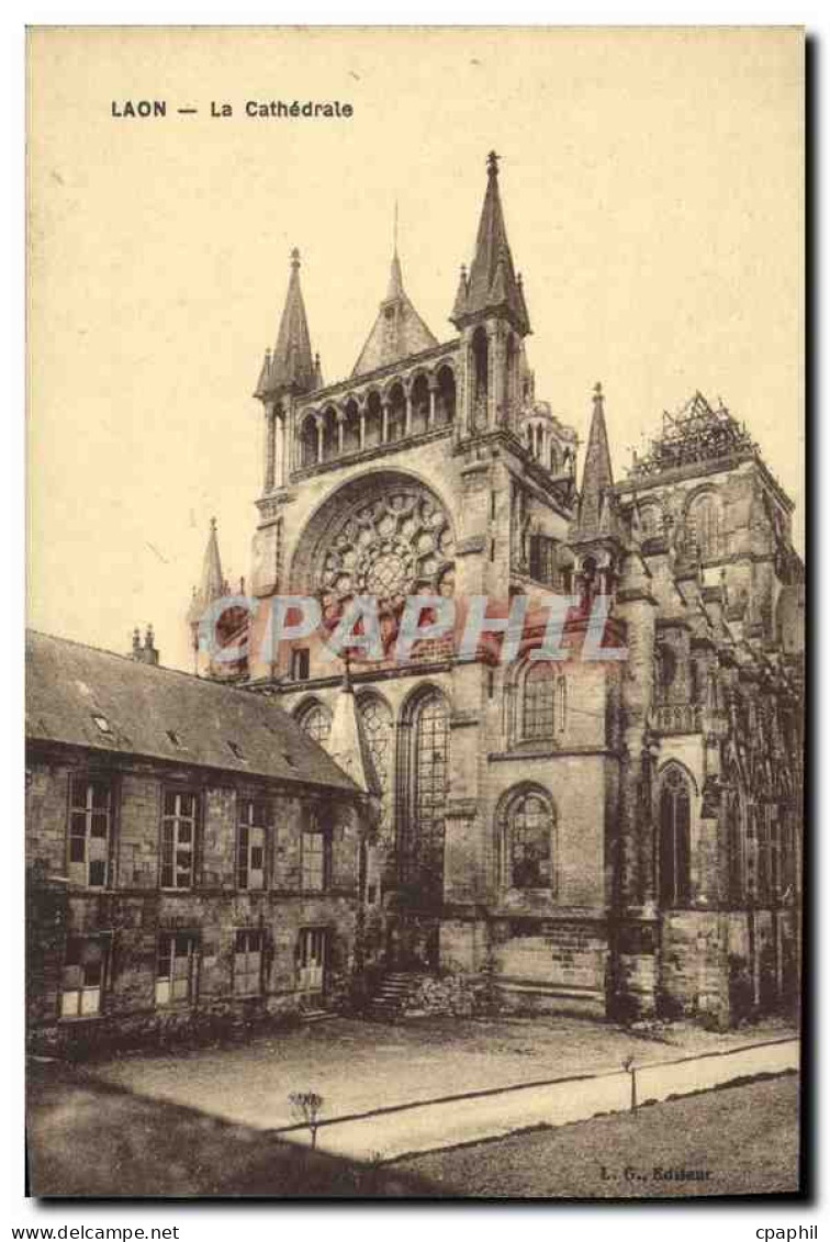 CPA Laon La Cathedrale