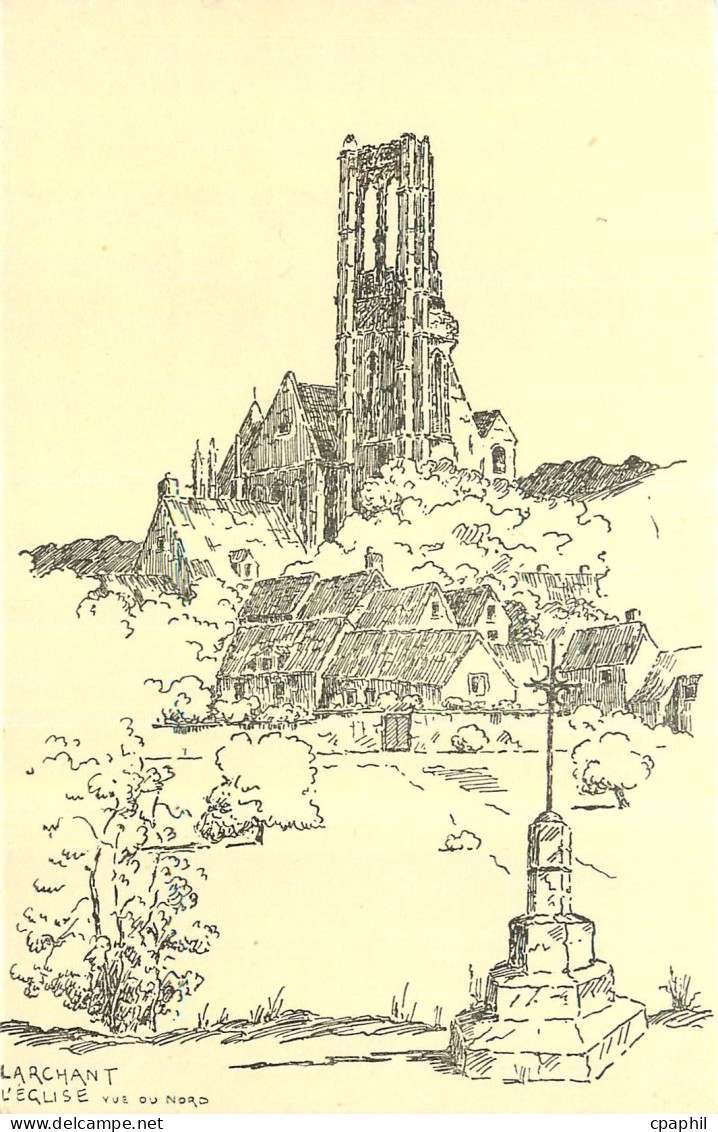 CPA Larchant l'Eglise vue du Nord