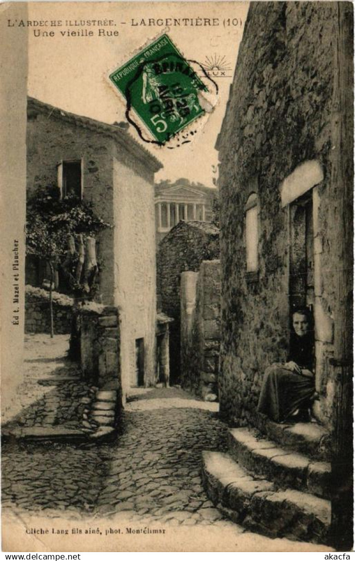 CPA LARGENTIERE Une vieille Rue (398893)