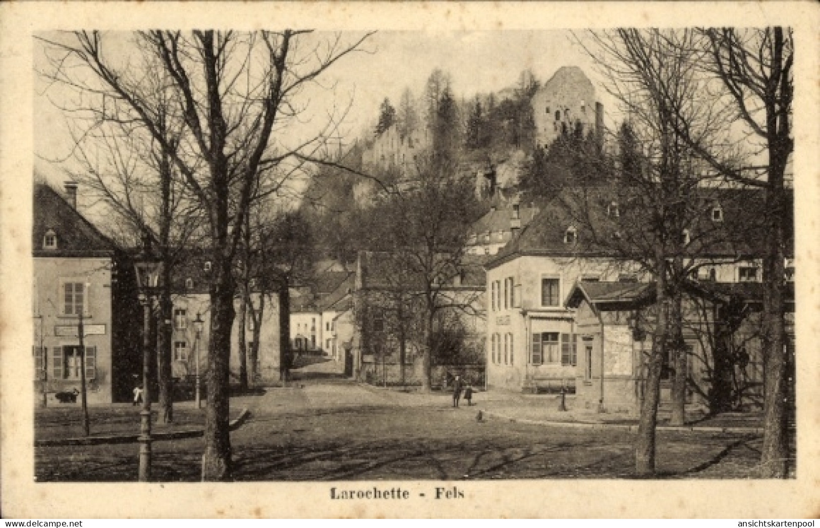 CPA Larochette Fels Luxemburg, Fels, Burgruine