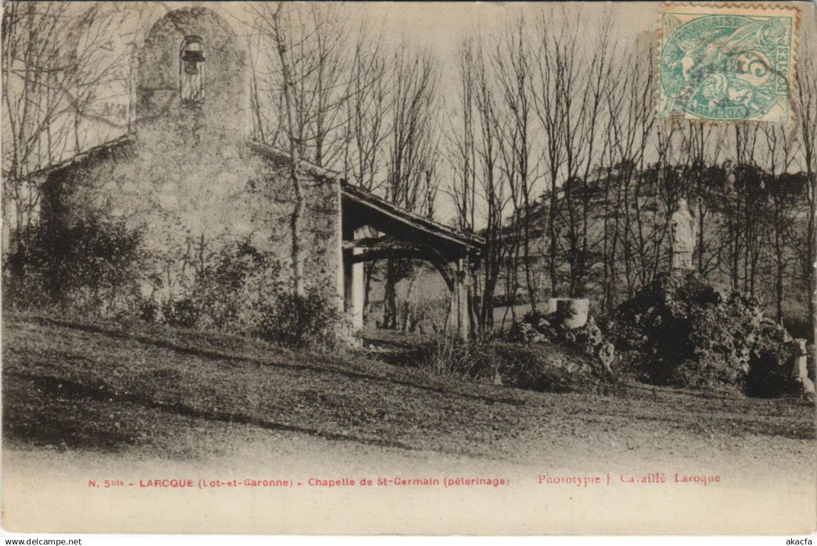 CPA Laroque Chapelle de St.Germain FRANCE (1172162)