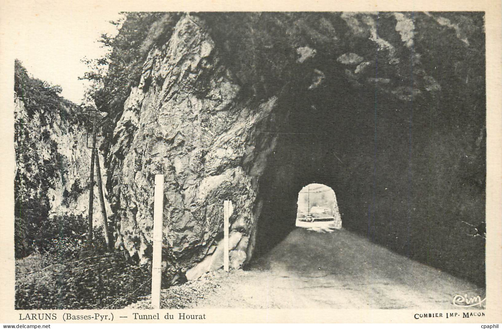 CPA Laruns Basses Pyr Tunnel du Hourat