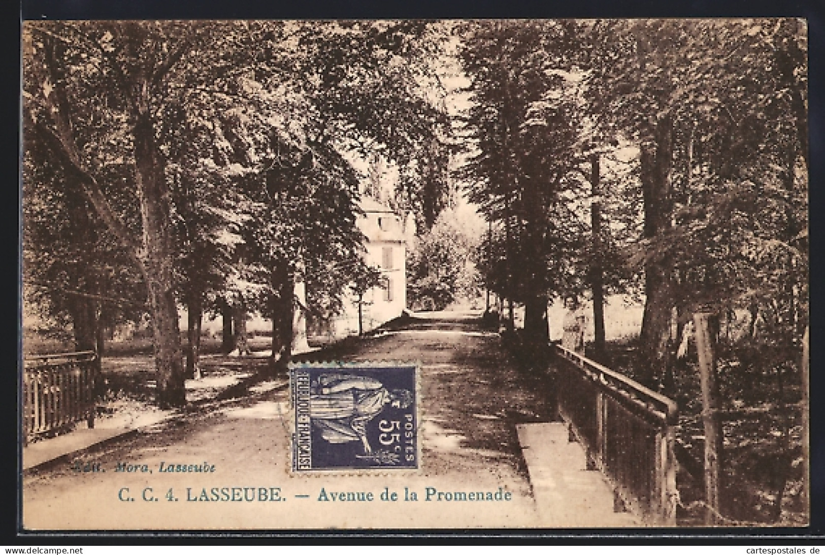 CPA Lasseube, Avenue de la Promenade