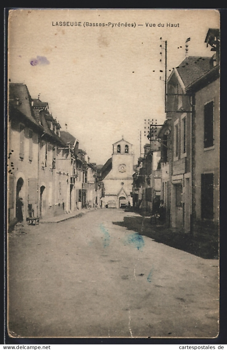 CPA Lasseube /Basses-Pyrénées, Vue du Haut