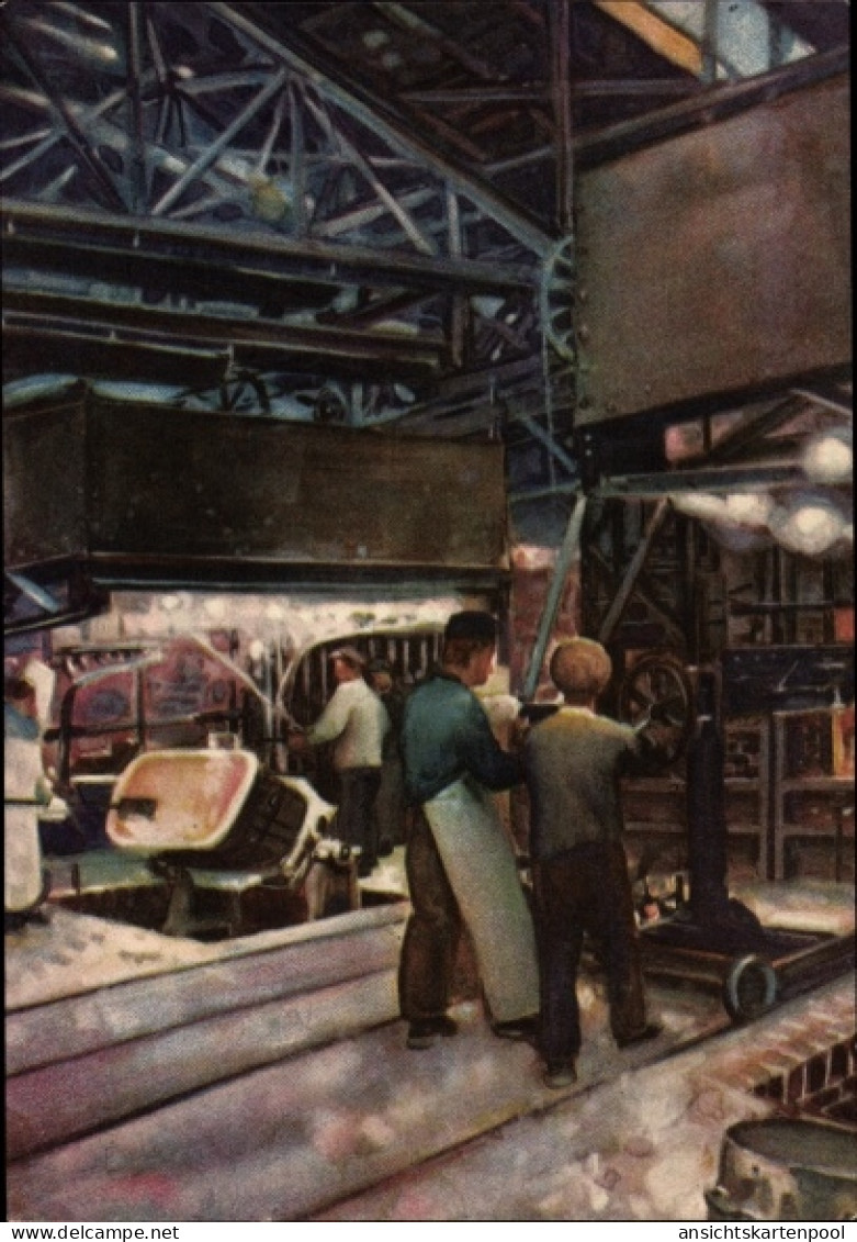 CPA Lauchhammer in der Niederlausitz, Linke Hofmann Lauchhammer AG, 200 Jahrfeier der Stadt