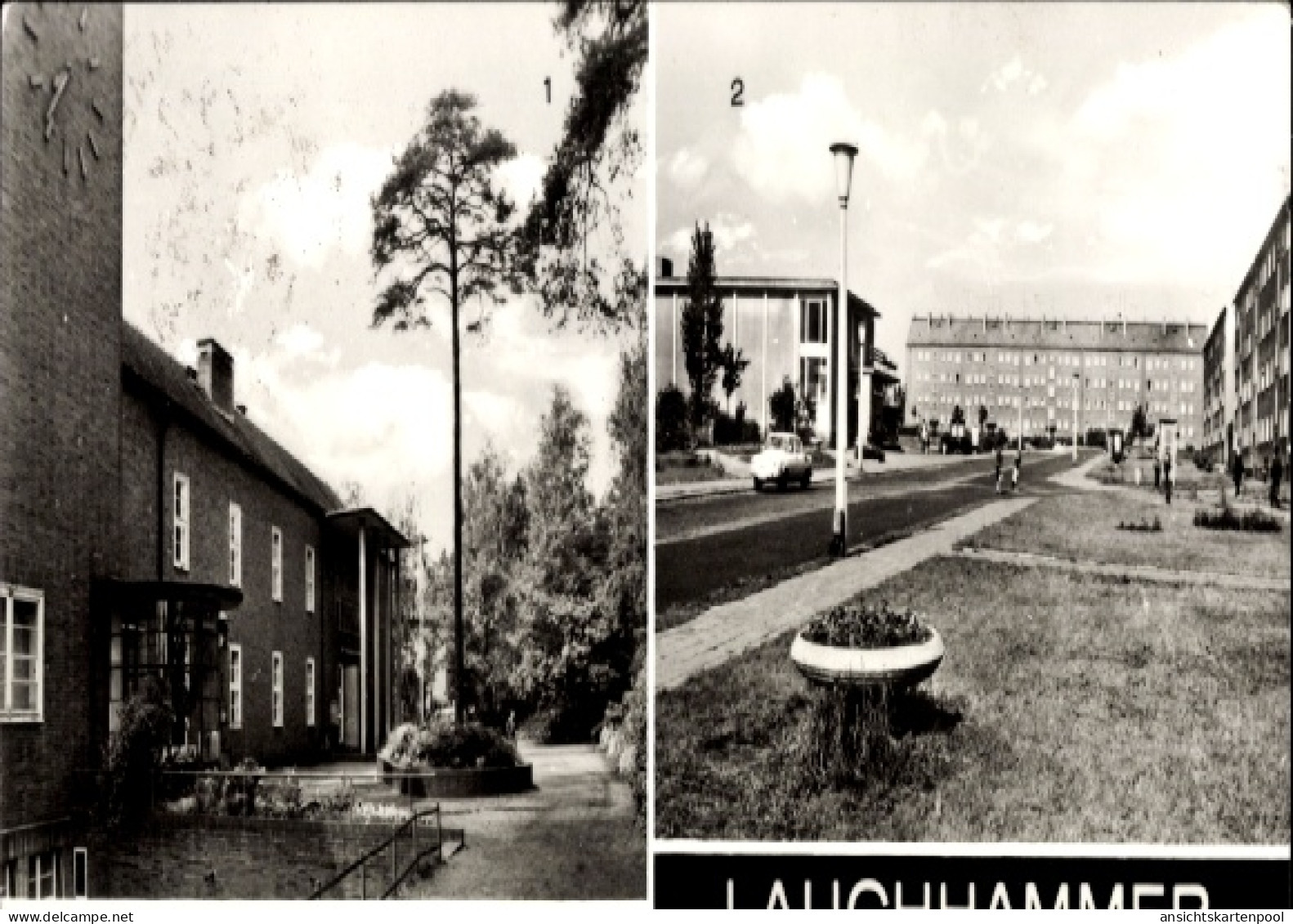 CPA Lauchhammer in der Niederlausitz, Polytechnische Oberschule, Teilansichten