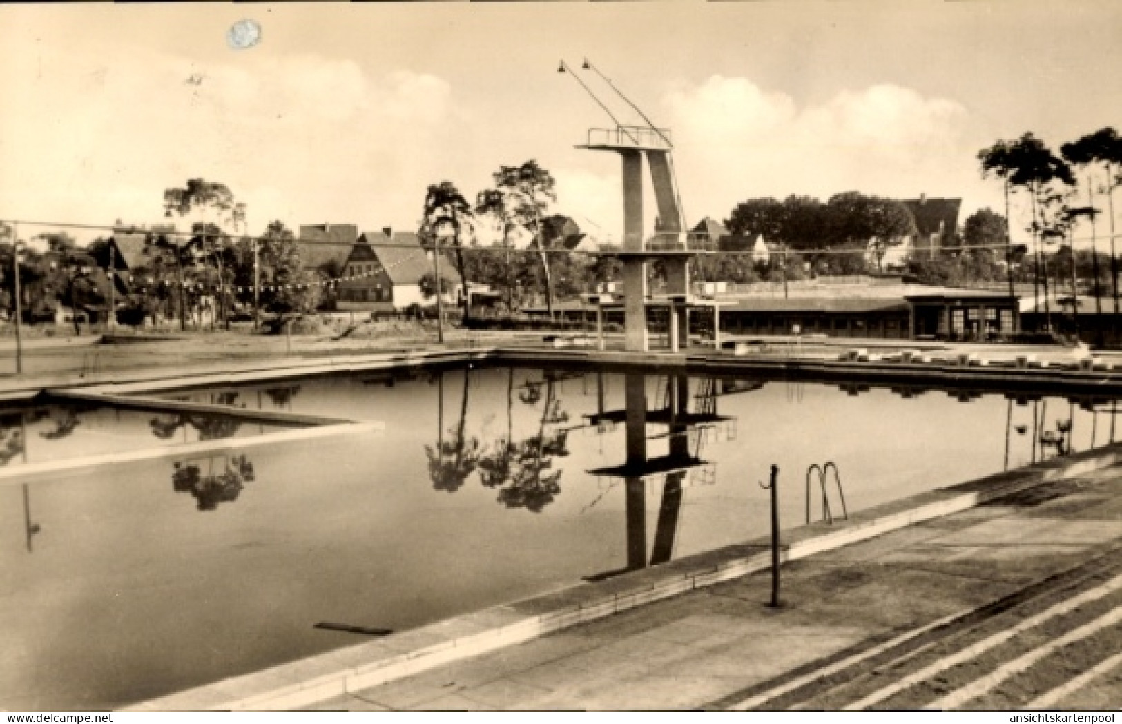 CPA Lauchhammer in der Niederlausitz, Schwimmstadion, Sprungturm