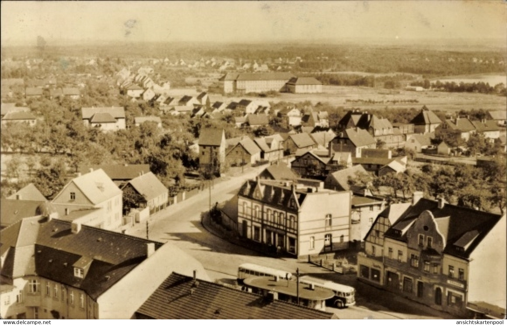 CPA Lauchhammer Mitte Niederlausitz, Fliegeraufnahme