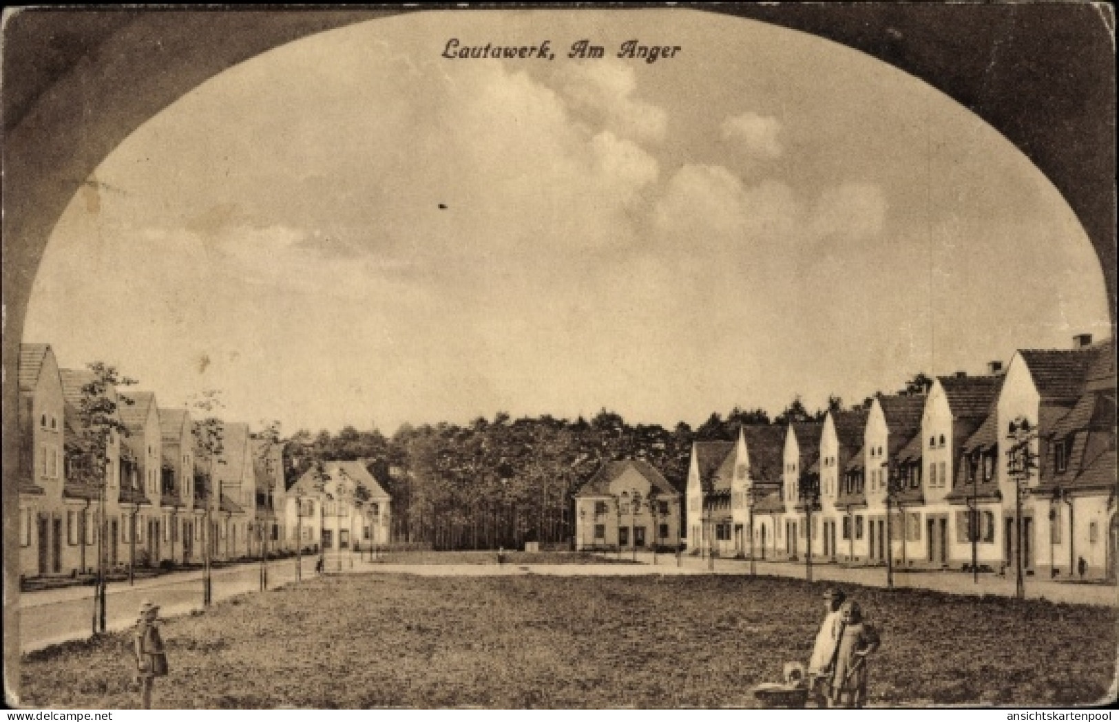 CPA Lautawerk Lauta in Sachsen, Am Anger