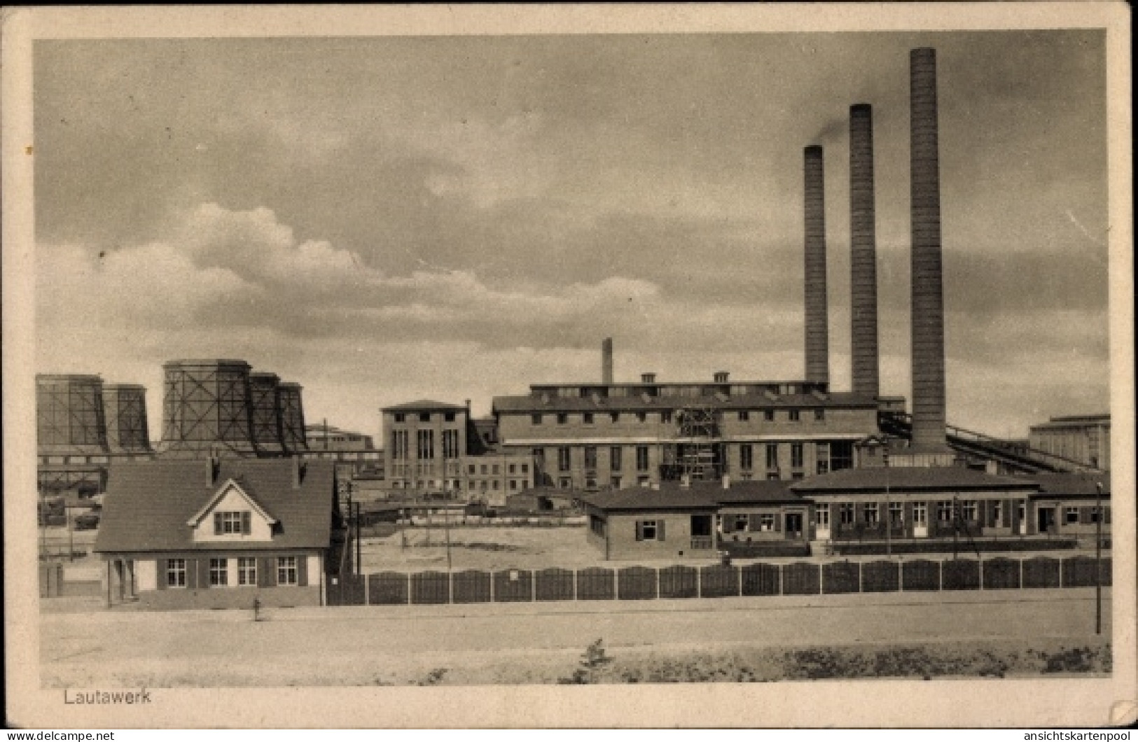 CPA Lautawerk Lauta in Sachsen, Fabrikanlagen