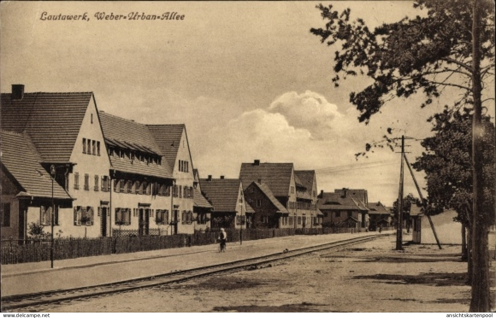 CPA Lautawerk Lauta in Sachsen, Weber Urban Allee