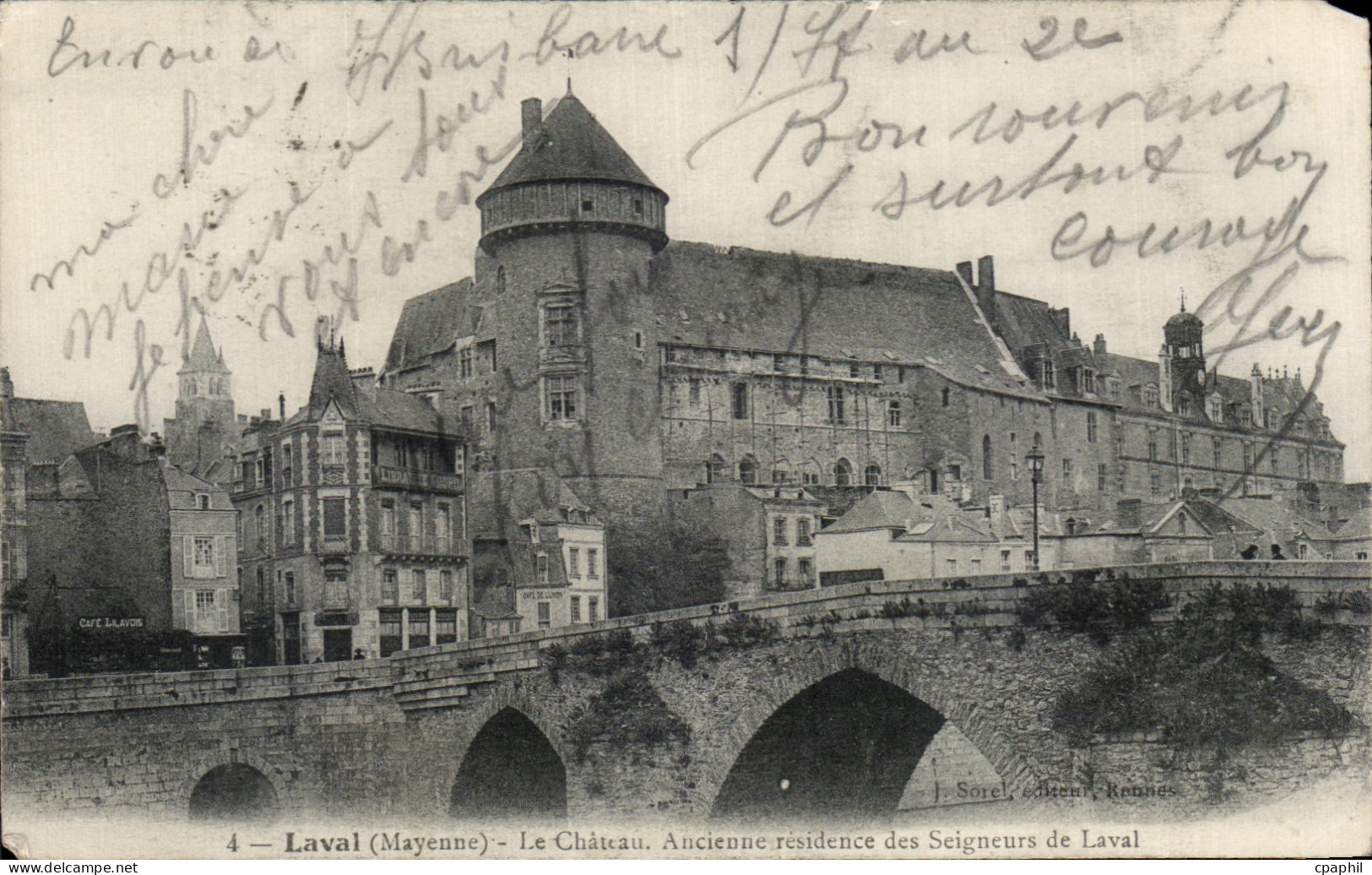 CPA Laval Le Chateau Ancienne residence des Seigneurs de Laval