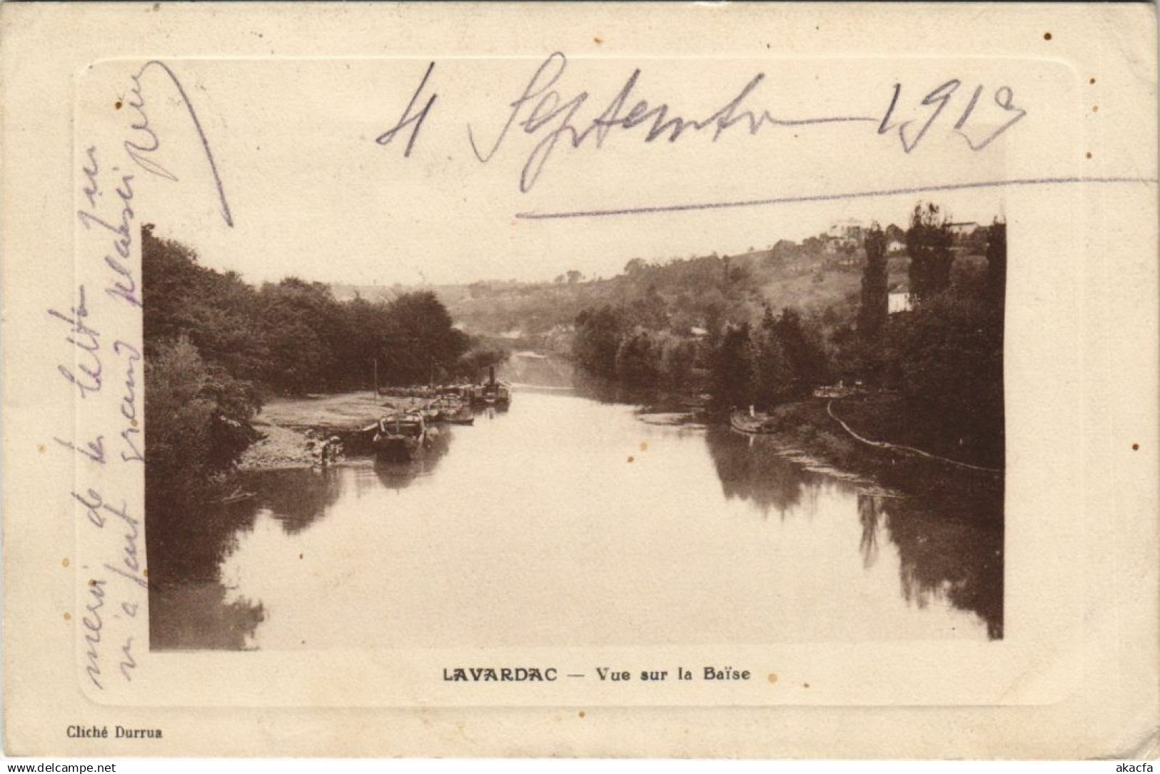 CPA Lavardac Vue sur la Baise FRANCE (1171740)