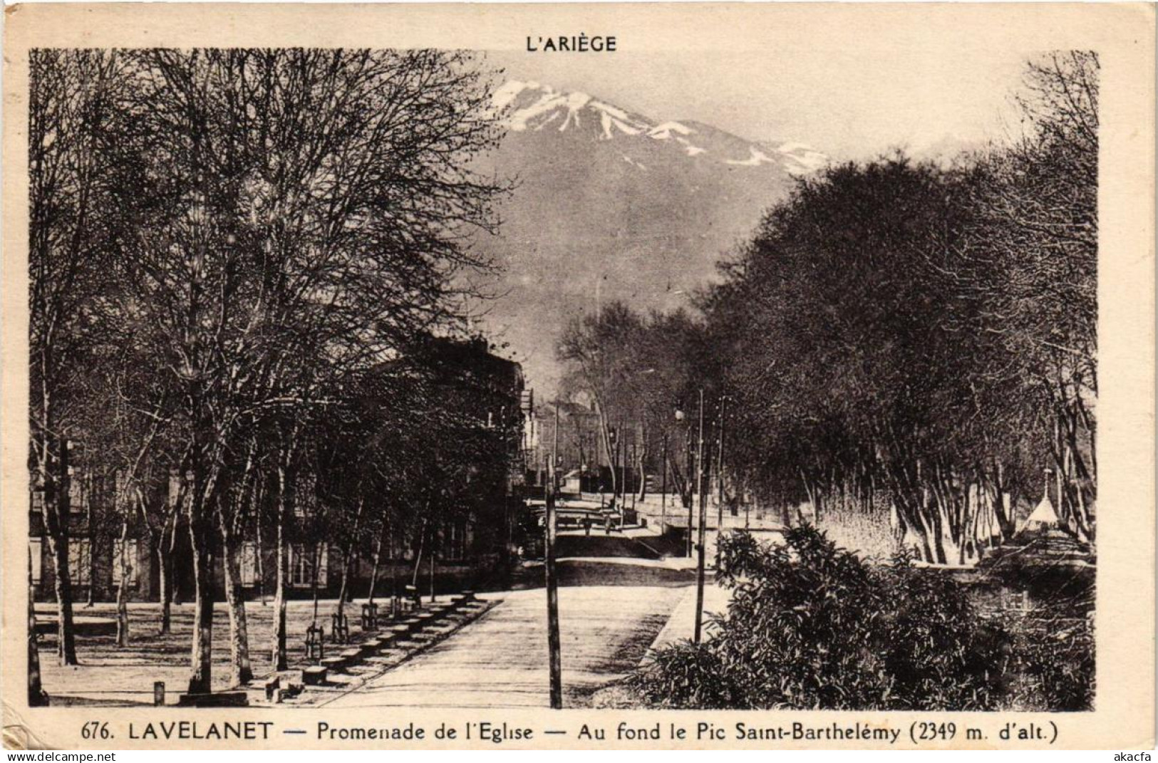 CPA LAVELANET Promenade de Église (647068)