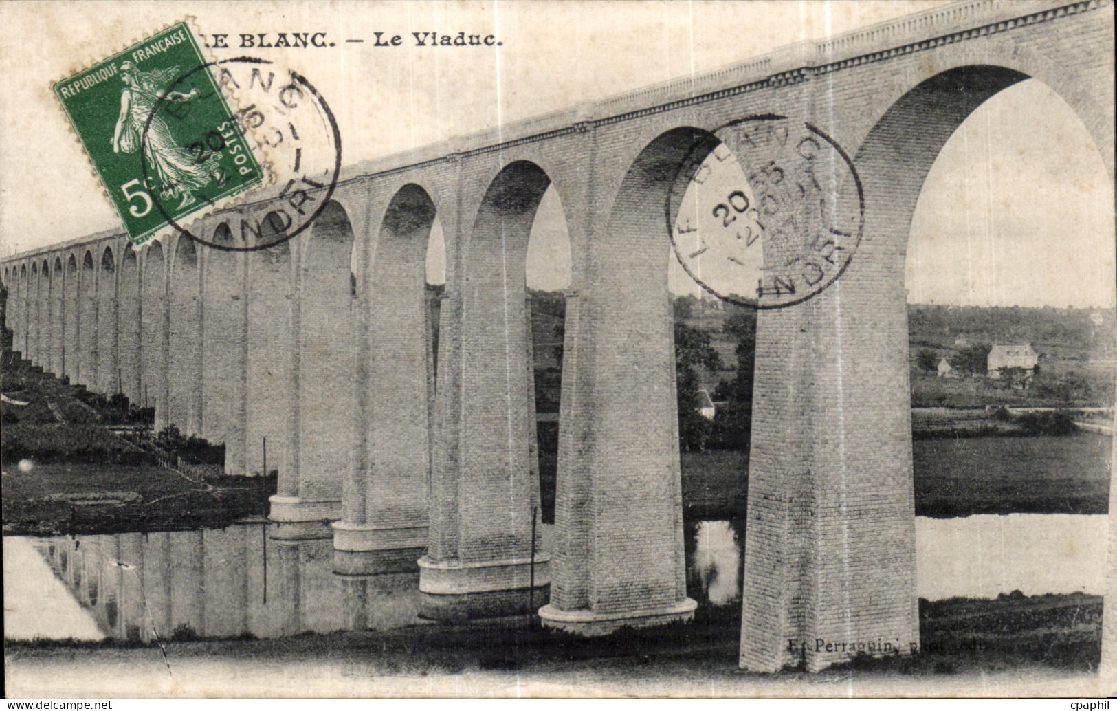 CPA Le Blanc Le Viaduc