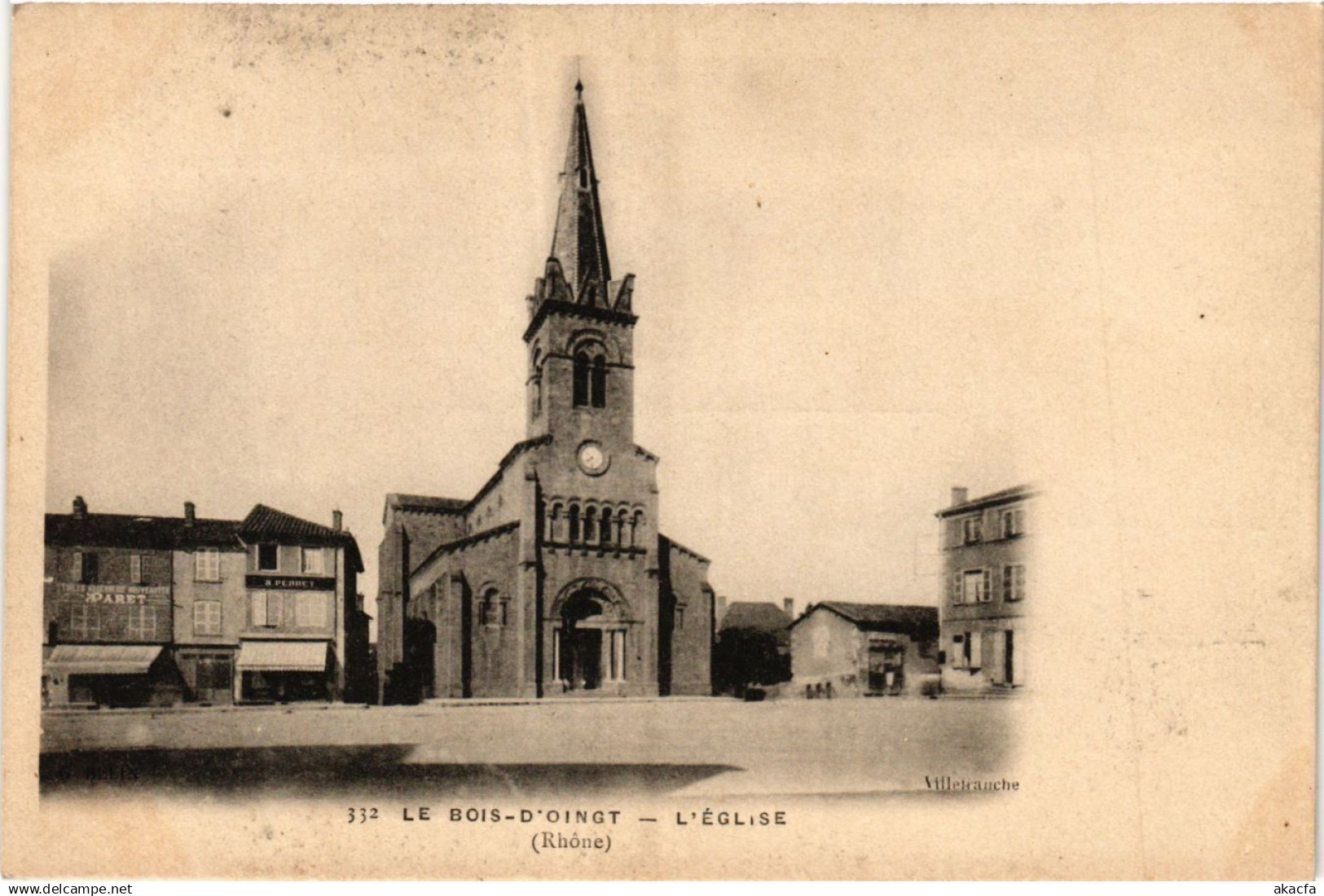 CPA Le BOIS-d'OINGT - L'Église (368007)