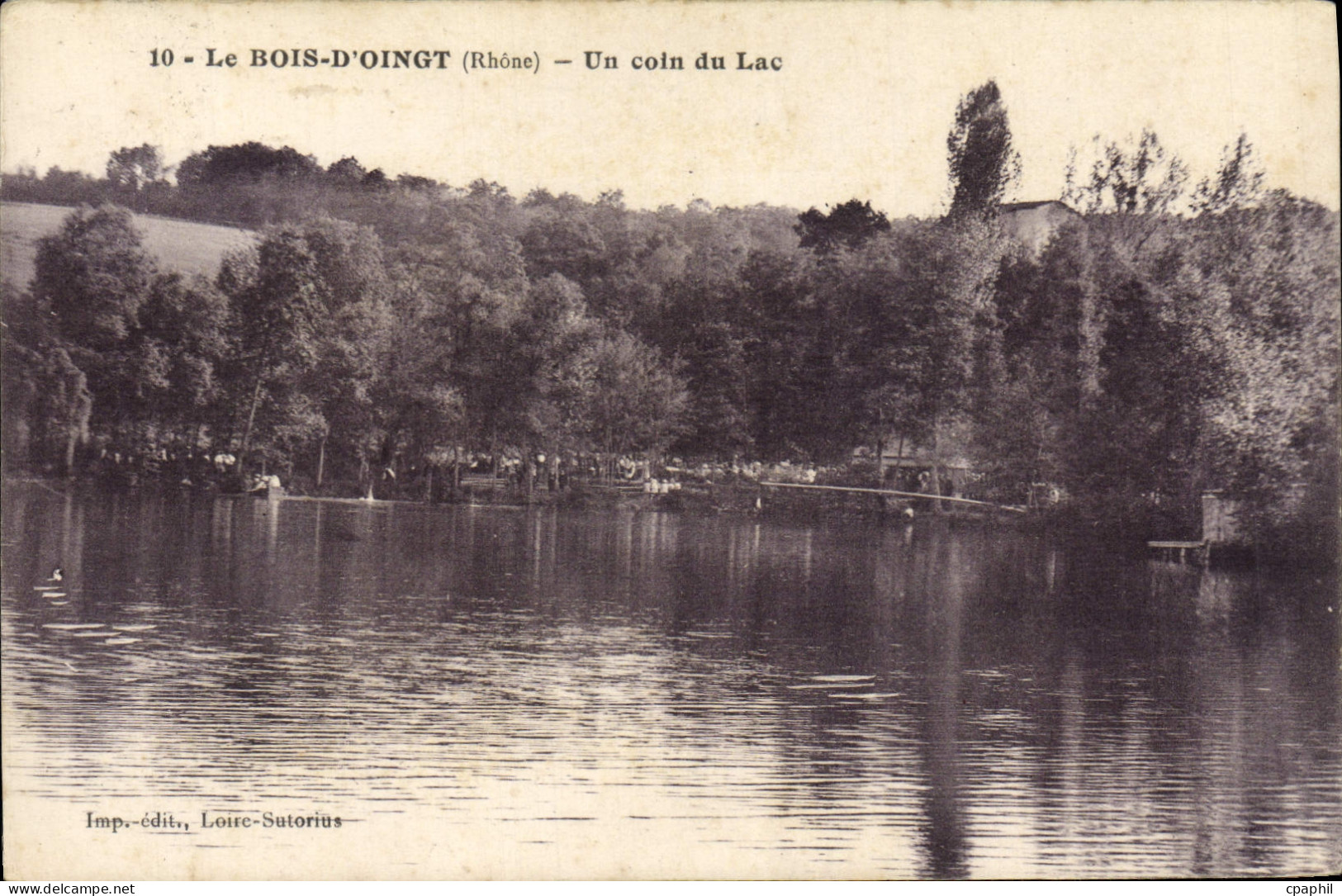 CPA Le Bois D'Oingt Un Coin du Lac