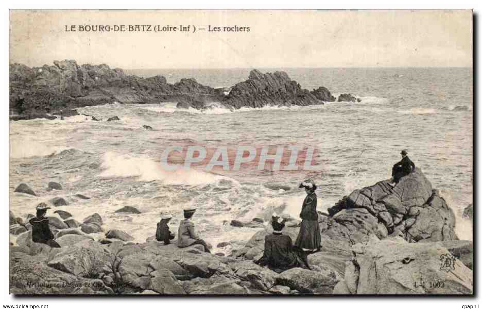 CPA Le Bourg de Batz Les rochers