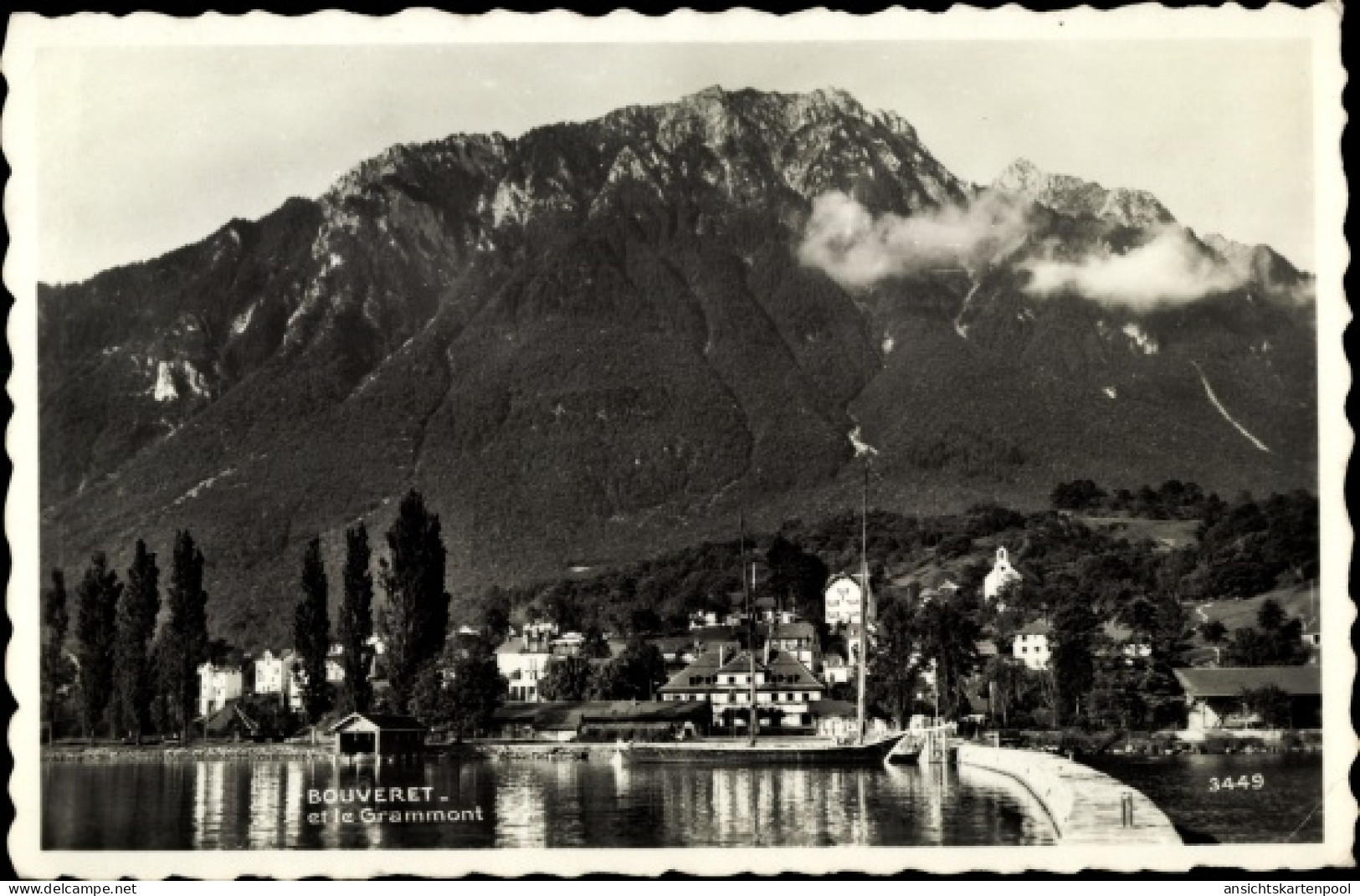 CPA Le Bouveret Port Valais Kanton Wallis, Le Grammon