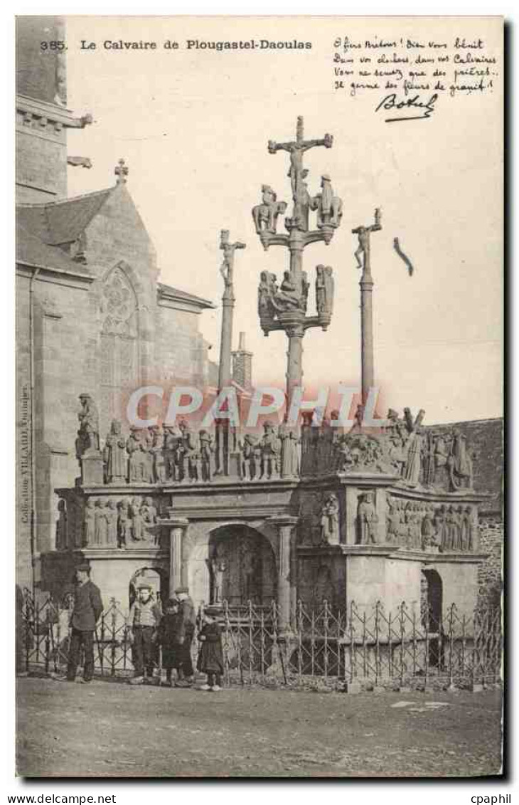CPA Le Calvaire De Plougastel Daoulas Enfants Botrel