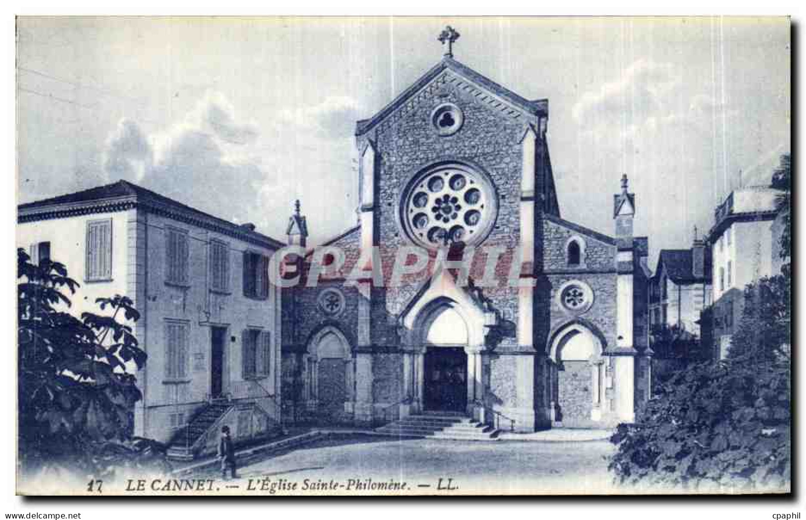 CPA Le Cannet L Eglise Sainte Philomene